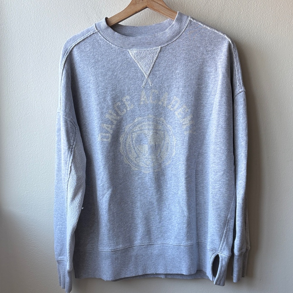 Aerie Dance Academy Gray Sweatshirt Size XXS